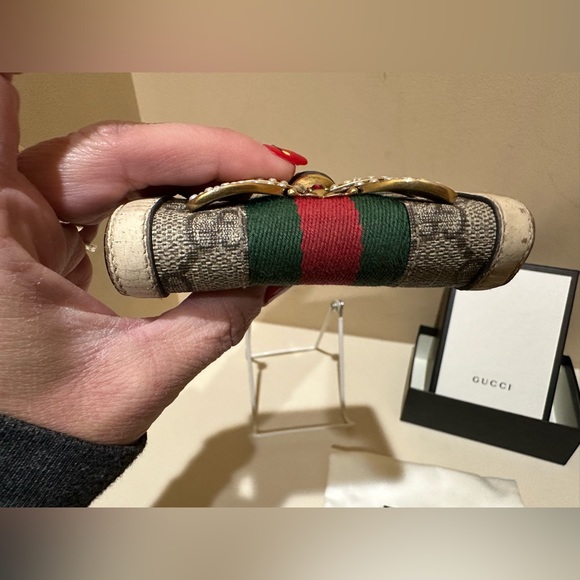 Gucci Cream Queen Margaret GG Coated Leather Compact Wallet W/Box and Dustbag - Picture 7 of 13